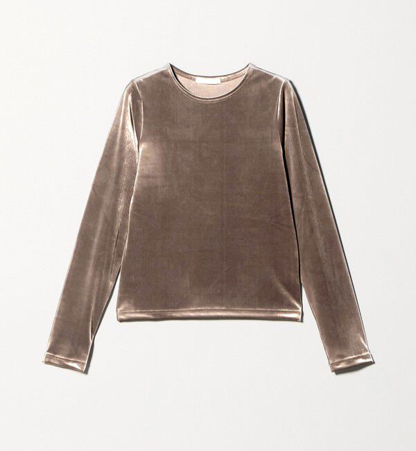 BEAUTY&YOUTH UNITED ARROWS「ポリエステルブレンド ベロアロングスリーブ Tシャツ」|Tシャツ・カットソー|MD.BROWN