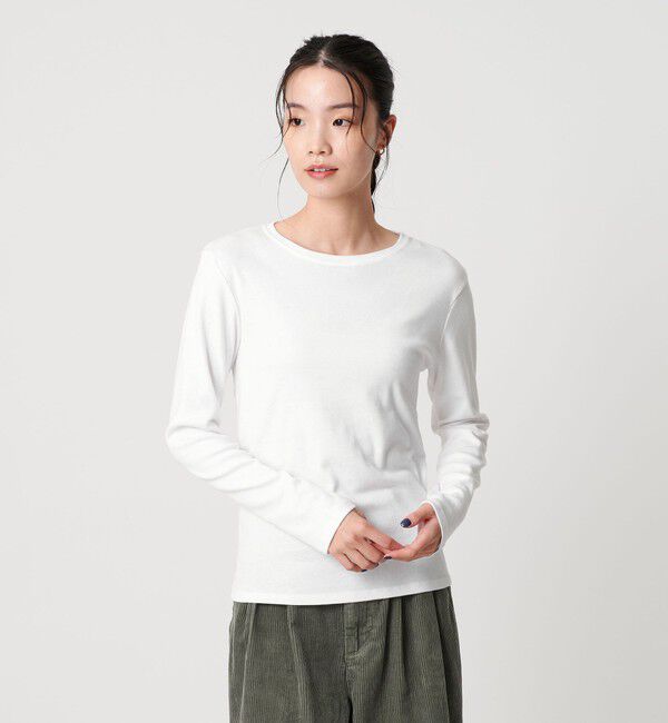 BEAUTY&YOUTH UNITED ARROWS「オーガニックコットンフライス ロングスリーブTシャツ」|Tシャツ・カットソー|