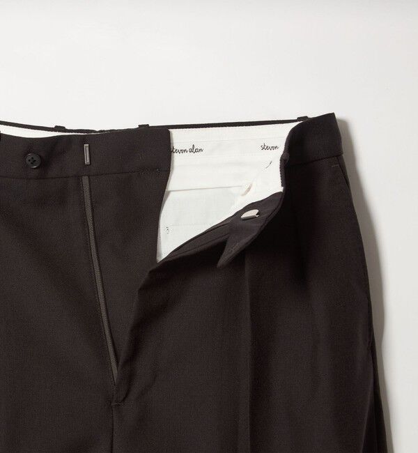 STEVEN ALAN「＜Steven Alan＞ ウール オックスフォード イン ツープリーツ ドレス トラウザーズ」|スラックス|