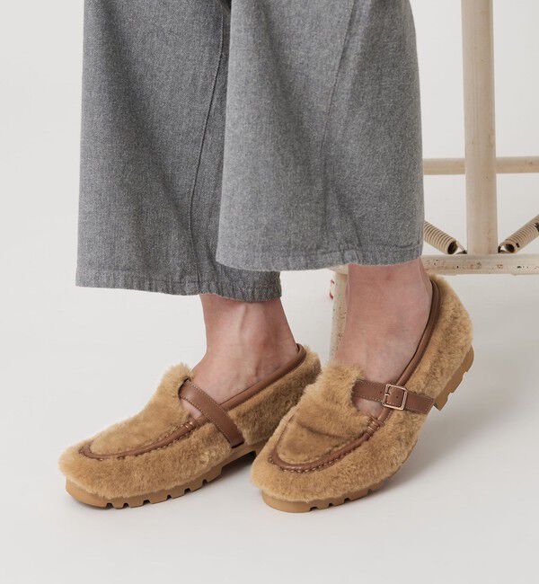 BEAUTY&YOUTH UNITED ARROWS「＜ARTESANOS＞ファーライク ベルト ローファー」|ローファー|