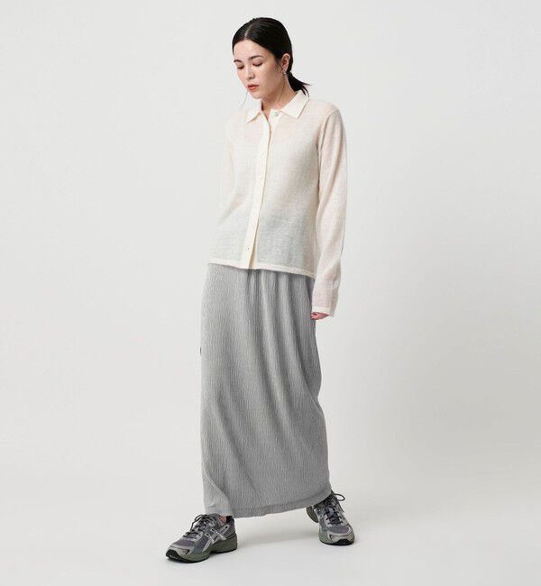 BEAUTY&YOUTH UNITED ARROWS「ベロアプリーツ タイトスカート ウォッシャブル」|タイト|