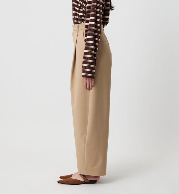 BEAUTY&YOUTH UNITED ARROWS「ポリエステルブレンド カーブパンツ」|スラックス|