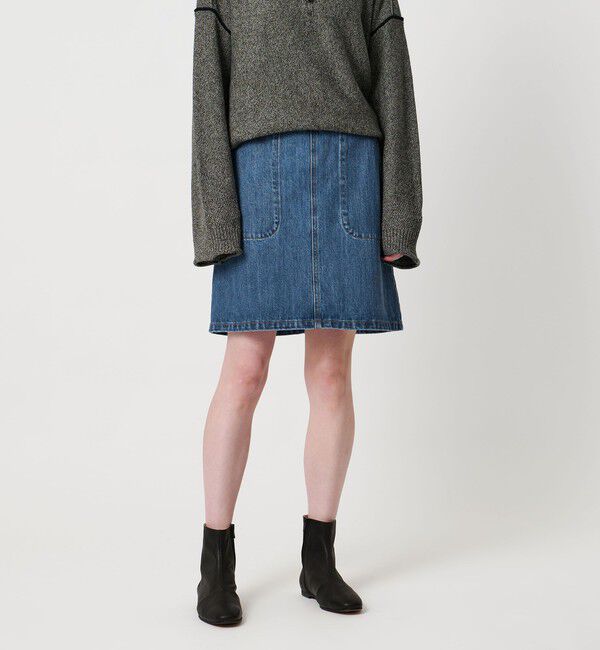 STEVEN ALAN「＜Steven Alan＞コットン デニム ミニスカート」|スカート|LT.BLUE