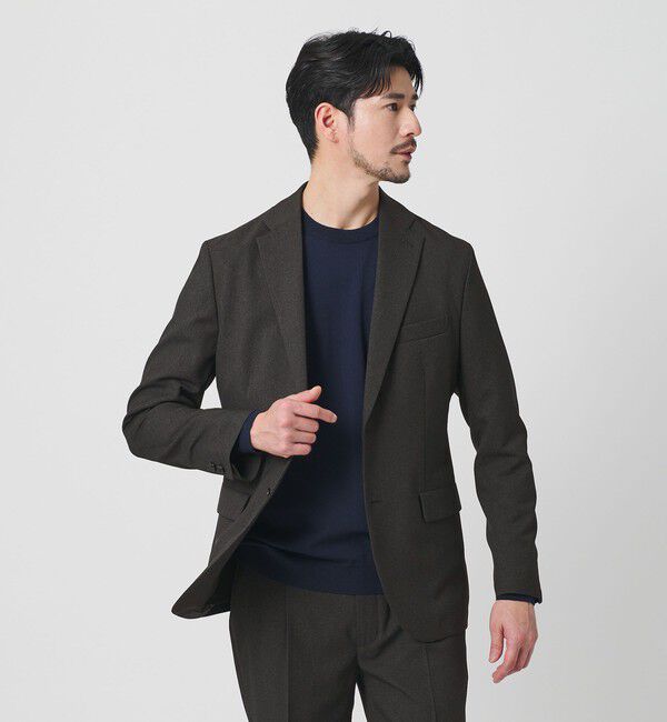 BEAUTY&YOUTH UNITED ARROWS「【WEB限定 WARDROBE SMART】LANATEC セットアップ/背抜きジャケット＆イージーパンツ」|スーツ|