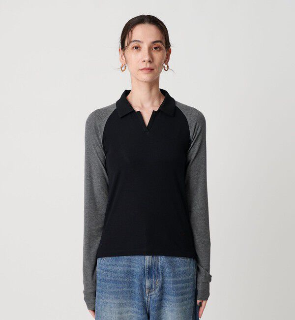 BEAUTY&YOUTH UNITED ARROWS「＜Girls Department Club＞BI RINGER ロングスリーブTシャツ 」|Tシャツ・カットソー|