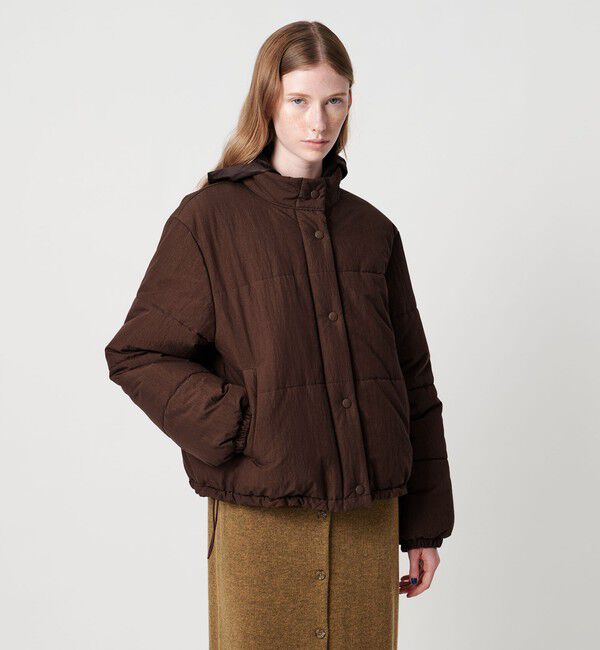 STEVEN ALAN「＜Steven Alan＞コットン ナイロン パデッド ショート ブルゾン」|その他|DK.BROWN