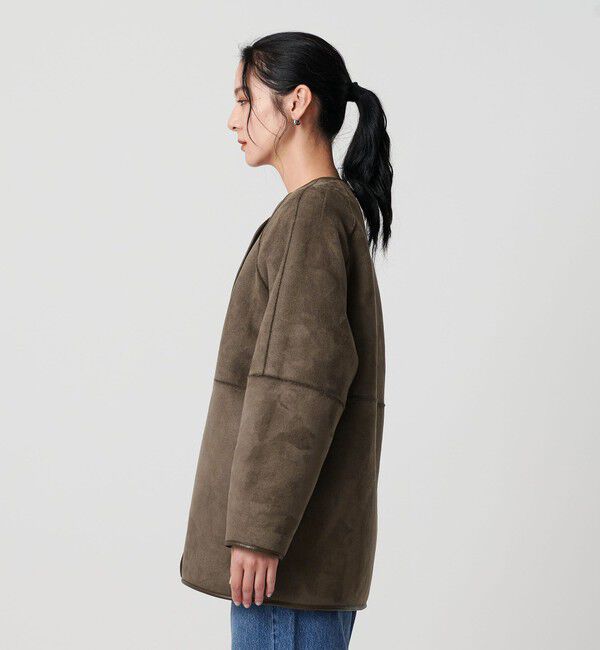 BEAUTY&YOUTH UNITED ARROWS「【WEB限定】ボア&times;フェイクムートン リバーシブルジャケット 」|その他|