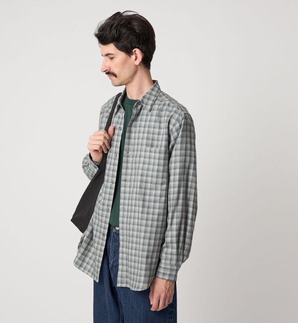 STEVEN ALAN「＜Steven Alan＞ ネル  オンブレー チェック レギュラーカラー シャツ NARROW」|シャツ・ブラウス|
