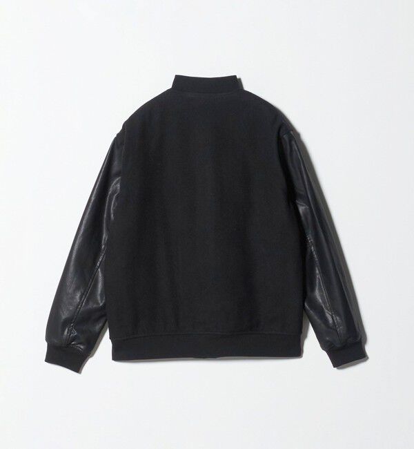 BEAUTY&YOUTH UNITED ARROWS「【WEB限定 WARDROBE SMART】ブラックメルトン レザーライク スタジャン」|ブルゾン・スタジャン|
