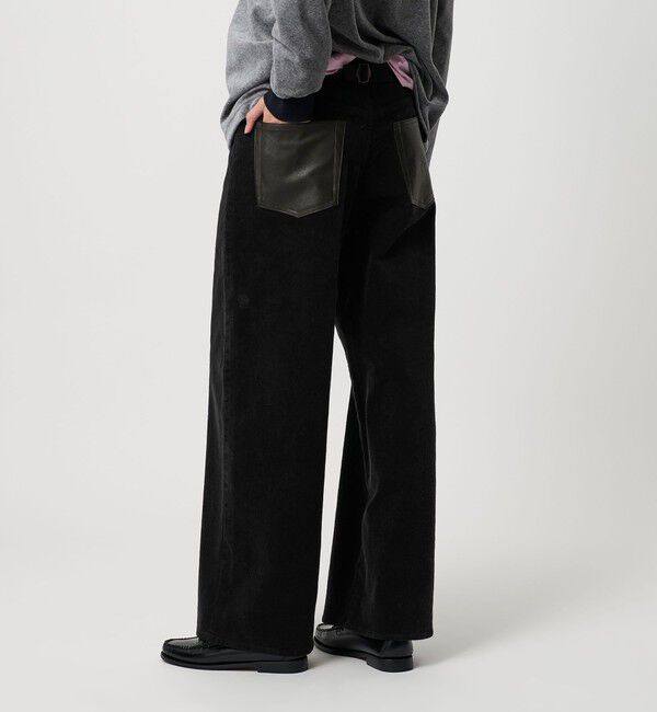 ATTISESSION「＜ATTISESSION＞コーデュロイ パンツ」|その他|BLACK