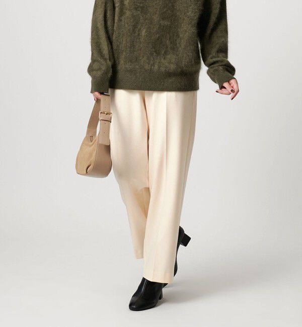 BEAUTY&YOUTH UNITED ARROWS「裏起毛バックゴム ストレートパンツ ウォッシャブル」|スラックス|