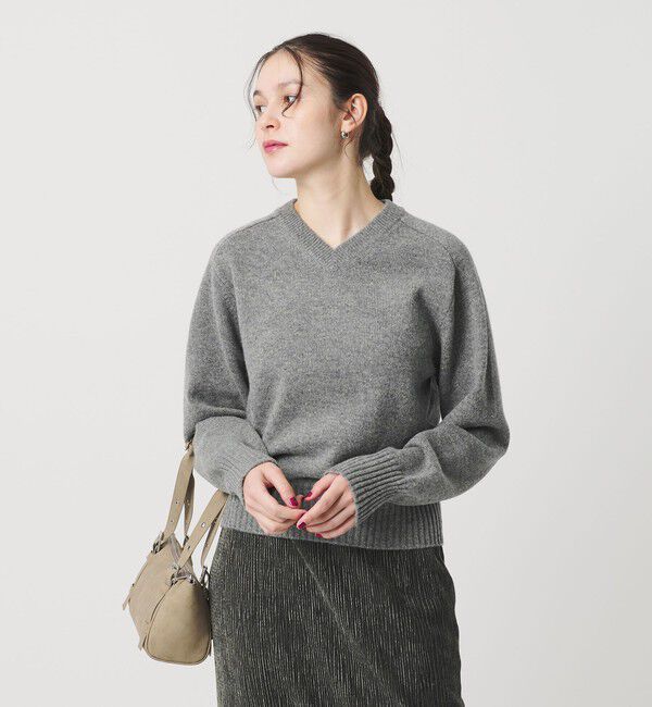 BEAUTY&YOUTH UNITED ARROWS「ウールナイロンブレンド Vネックニットプルオーバー」|ニット・セーター|