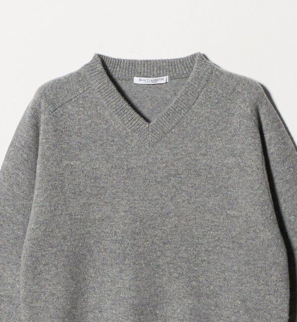 BEAUTY&YOUTH UNITED ARROWS「ウールナイロンブレンド Vネックニットプルオーバー」|ニット・セーター|