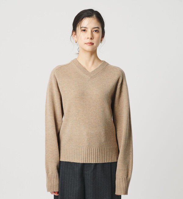 BEAUTY&YOUTH UNITED ARROWS「ウールナイロンブレンド Vネックニットプルオーバー」|ニット・セーター|