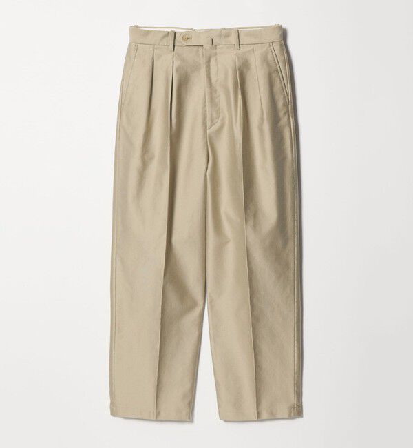 STEVEN ALAN「＜Steven Alan＞ カベ モールスキン インツープリーツ ドレス トラウザーズ」|チノ|