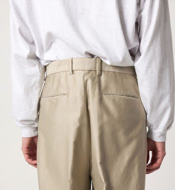 STEVEN ALAN「＜Steven Alan＞ カベ モールスキン インツープリーツ ドレス トラウザーズ」|チノ|