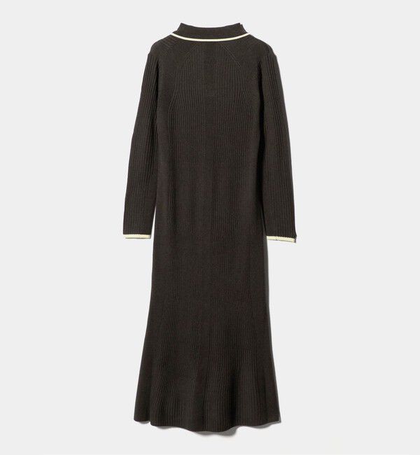 BEAUTY&YOUTH UNITED ARROWS「ウールポリエステルブレンド メランジ リブニットワンピース」|ワンピース|