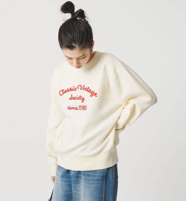 BEAUTY&YOUTH UNITED ARROWS「ロゴクルーネック ニットプルオーバー ウォッシャブル」|ニット・セーター|