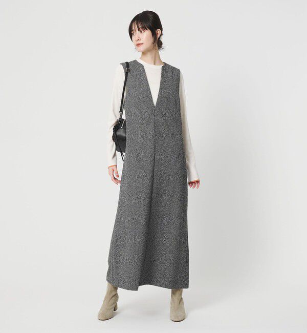 BEAUTY&YOUTH UNITED ARROWS「ポリエステルツイードライク ジャンパースカート」|ワンピース|