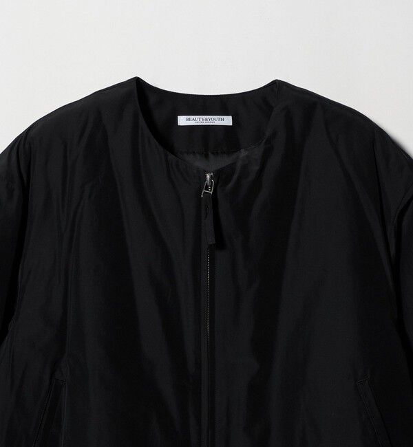 BEAUTY&YOUTH UNITED ARROWS「ポリエステルブレンド ノーカラーバルーンジップブルゾン」|ブルゾン・スタジャン|