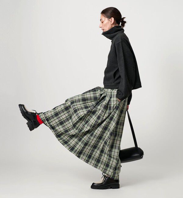 BEAUTY&YOUTH UNITED ARROWS「チェック プリーツロングスカート」|スカート|