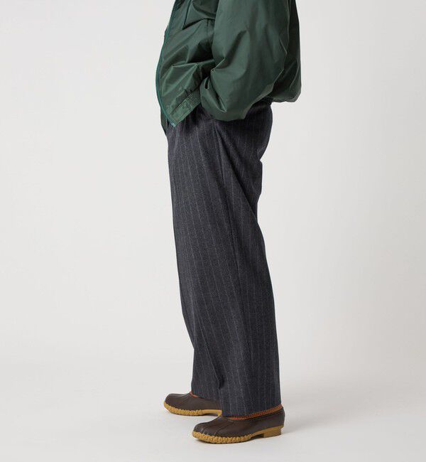 STEVEN ALAN「＜Steven Alan＞ ウール フラノ インツープリーツ ドレス トラウザーズ」|スラックス|