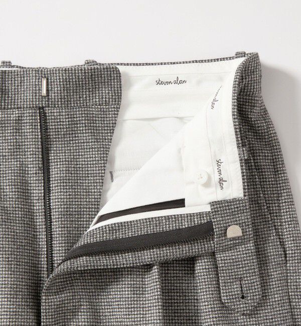 STEVEN ALAN「＜Steven Alan＞ ウール フラノ インツープリーツ ドレス トラウザーズ」|スラックス|