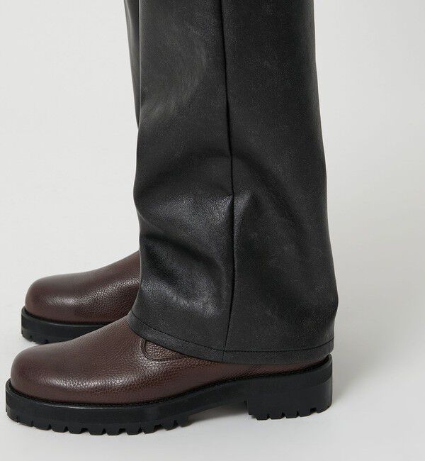 MONKEY TIME「レザーライク 5P パンツ」|チノ|