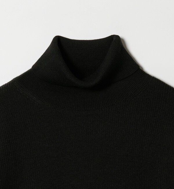 BEAUTY&YOUTH UNITED ARROWS「【WEB限定 WARDROBE SMART】マシーンウォッシャブル ウールミックス アゼ タートルネック」|ニット・セーター|
