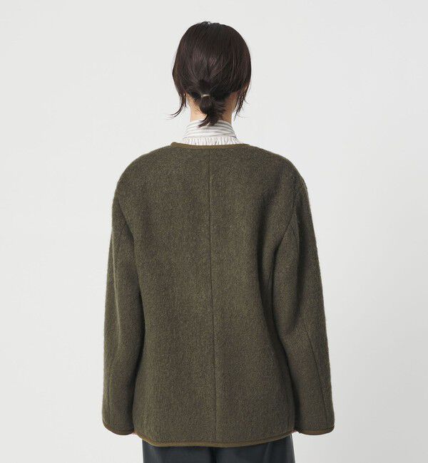 BEAUTY&YOUTH UNITED ARROWS「シャギー ノーカラージャケットコート」|ノーカラージャケット|