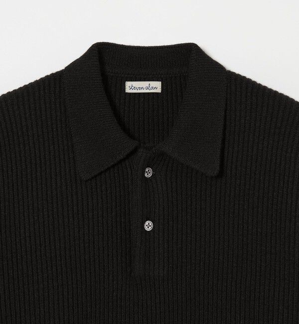 STEVEN ALAN「＜Steven Alan＞ オーストラリアンラムズウール ポロカラー ニット NARROW」|ニット・セーター|