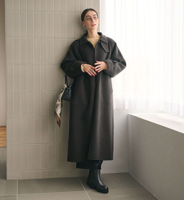 BEAUTY&YOUTH UNITED ARROWS「リバー ステンカラー ロングコート」|ステンカラーコート|