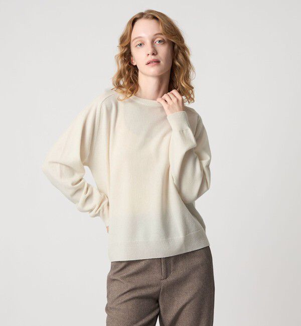 STEVEN ALAN「＜Steven Alan＞ウール カシミヤ サドルショルダー ニット」|ニット・セーター|