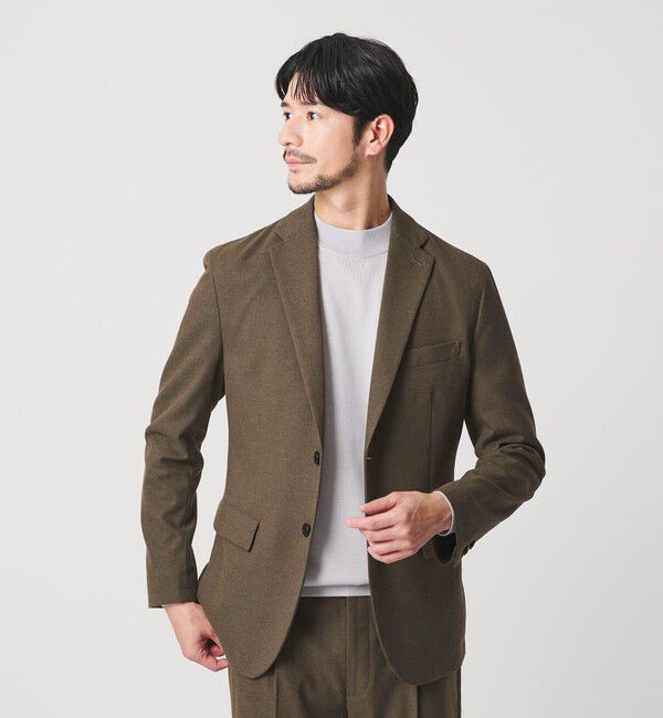 BEAUTY&YOUTH UNITED ARROWS「【WEB限定 WARDROBE SMART】DELEGANT サキソニー セットアップ/ジャケット＆イージーパンツ」|スーツ|