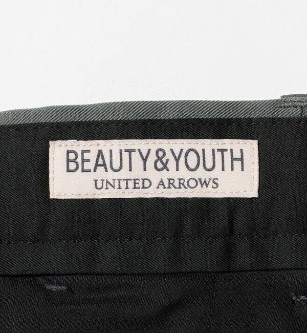 BEAUTY&YOUTH UNITED ARROWS「ヴィンテージライク ナイロン 1プリーツ ワイド パンツ NO.9」|チノ|