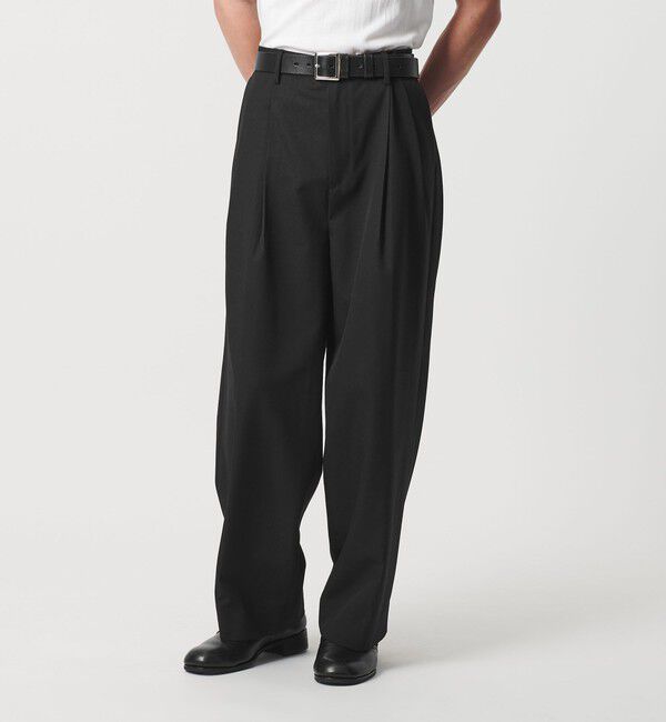 MONKEY TIME「TWツイル 2P ワイド ストレート スラックス」|チノ|