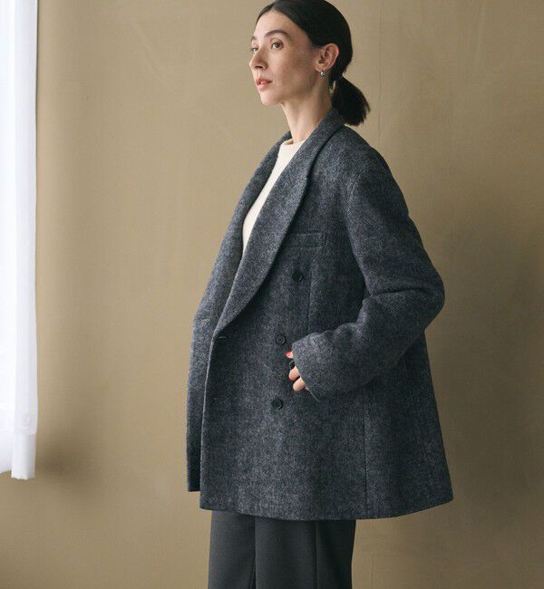 BEAUTY&YOUTH UNITED ARROWS「毛ブレンド ヘリンボーン ジャケットコート」|テーラードジャケット|