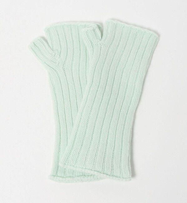 STEVEN ALAN「＜Steven Alan＞カシミヤ リブ フィンガーレス グローブ」|手袋|LIME