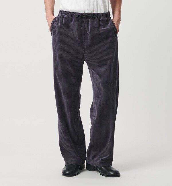 MONKEY TIME「ベロア バギー イージー パンツ」|チノ|