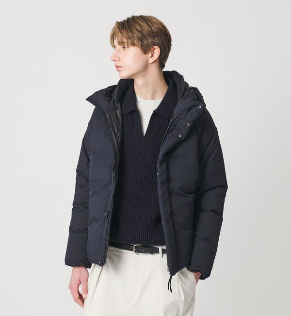 BEAUTY&YOUTH UNITED ARROWS「 小松マテーレ リラックス フード ダウンジャケット 700FP 撥水機能」|ダウン|