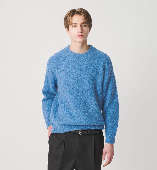 BEAUTY&YOUTH UNITED ARROWS「 ITLIAN プードル クルーネック ニット」|ニット・セーター|COBALT