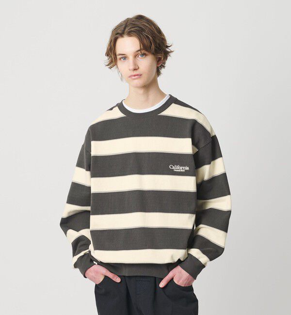California General Store「＜CGS.＞ボーダー スウェット クルーネック」|スウェット・ジャージ|