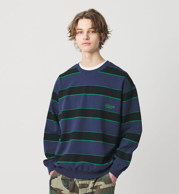 California General Store「＜CGS.＞ボーダー スウェット クルーネック」|スウェット・ジャージ|