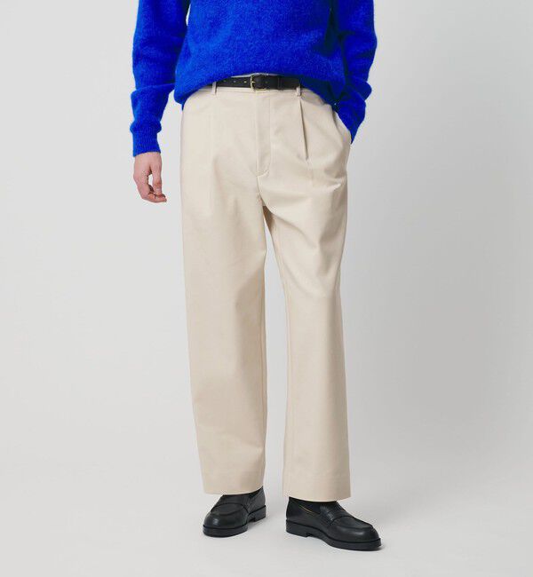 BEAUTY&YOUTH UNITED ARROWS「PROCO 1プリーツ ワイドテーパードパンツ NO.9」|チノ|