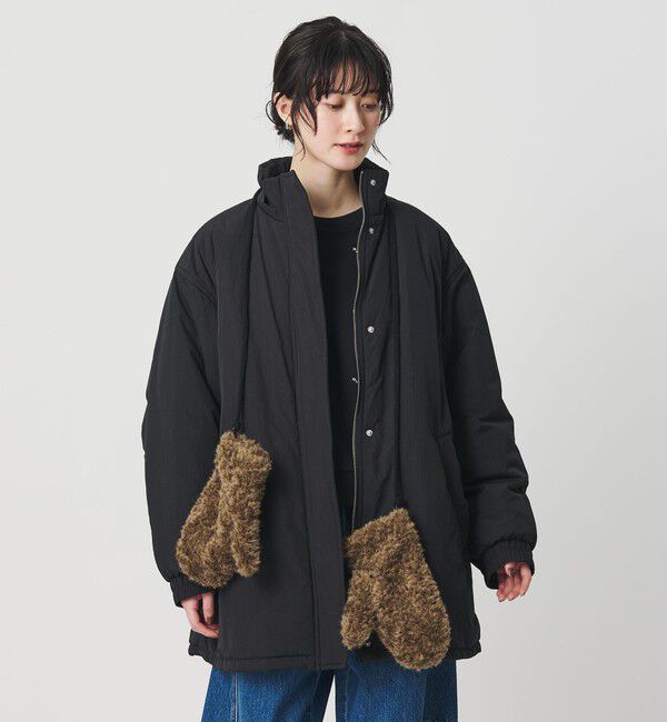 BEAUTY&YOUTH UNITED ARROWS「ストリング ボア ミトン」|手袋|