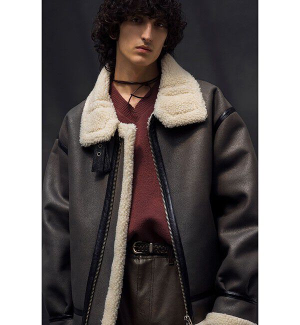 MONKEY TIME「ムートンライク B-3 ジャケット」|その他|