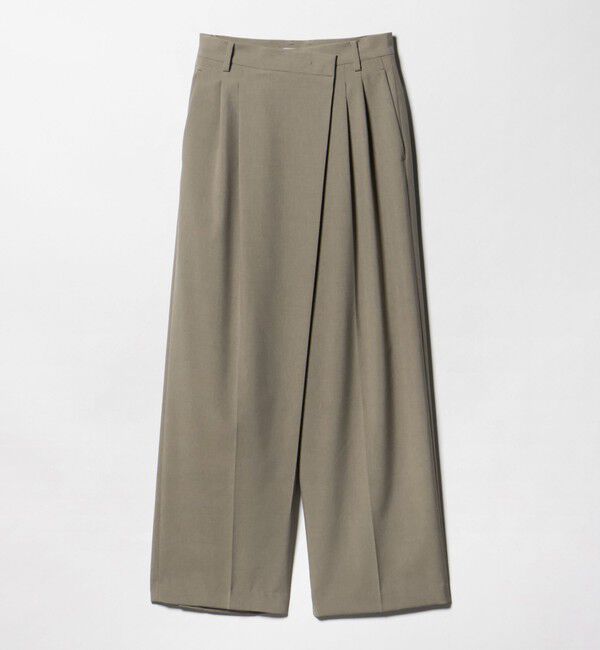 BEAUTY&YOUTH UNITED ARROWS「ポプリン 2タック ラップパンツ ウォッシャブル 吸水速乾 接触冷感」|その他|