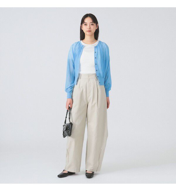 Ray BEAMS 「ジップ ヘムカーブ パンツ」|チノ|