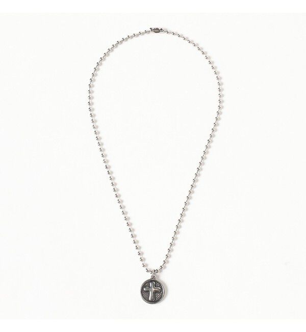 Ray BEAMS 「ステンレス クロス ボールチェーン ネックレス」|ネックレス|