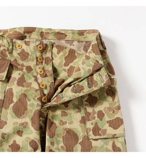 BEAMSBOY「【別注】BUZZ RICKSON'S / ヘリンボーン カモ パンツ」|チノ|